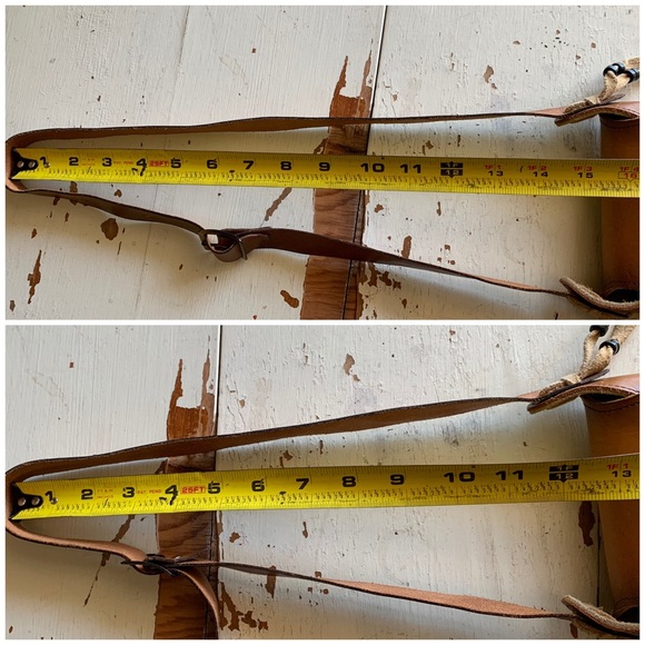 handcrafted leather Tweety bag with fringe - Picture 14 of 15